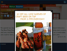Tablet Screenshot of blueplatediner.ca